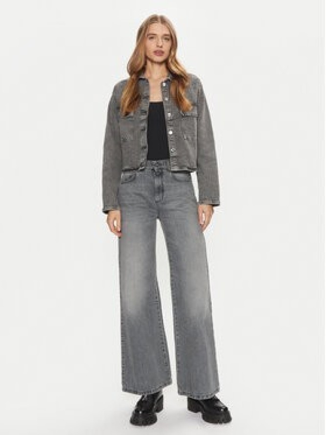 Vero Moda Kurtka jeansowa Ellas 10321886 Szary Regular Fit