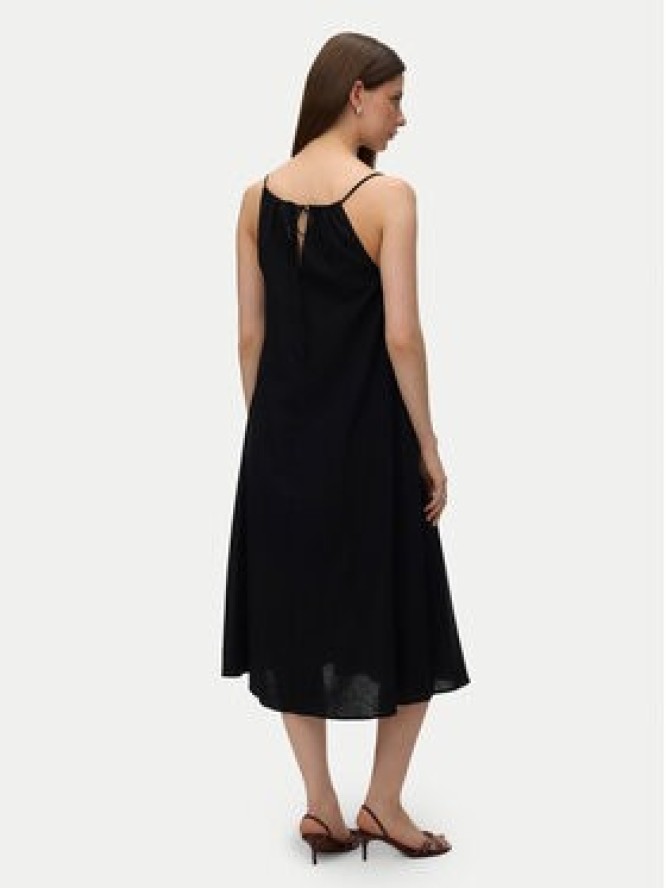 Vero Moda Sukienka letnia Emilo 10340519 Czarny Loose Fit