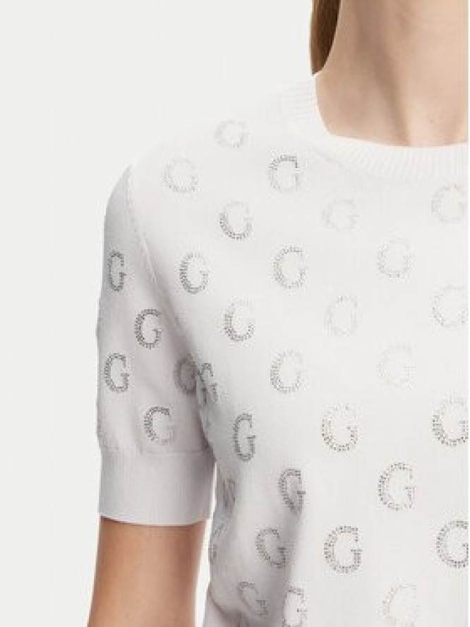 Guess Sweter W5GR05 Z3D60 Biały Regular Fit