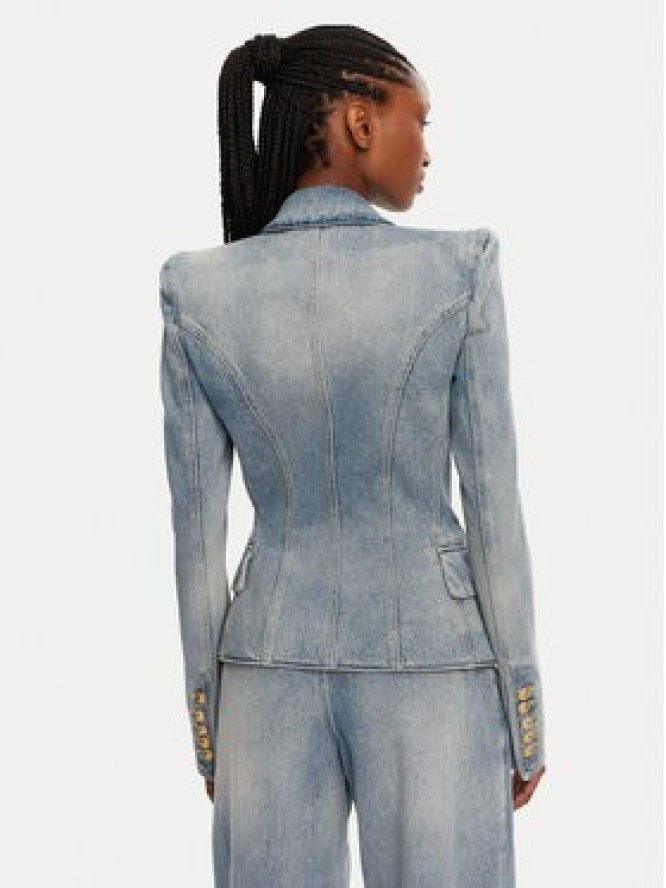 Balmain Marynarka DF0SI509DF17 Niebieski Regular Fit