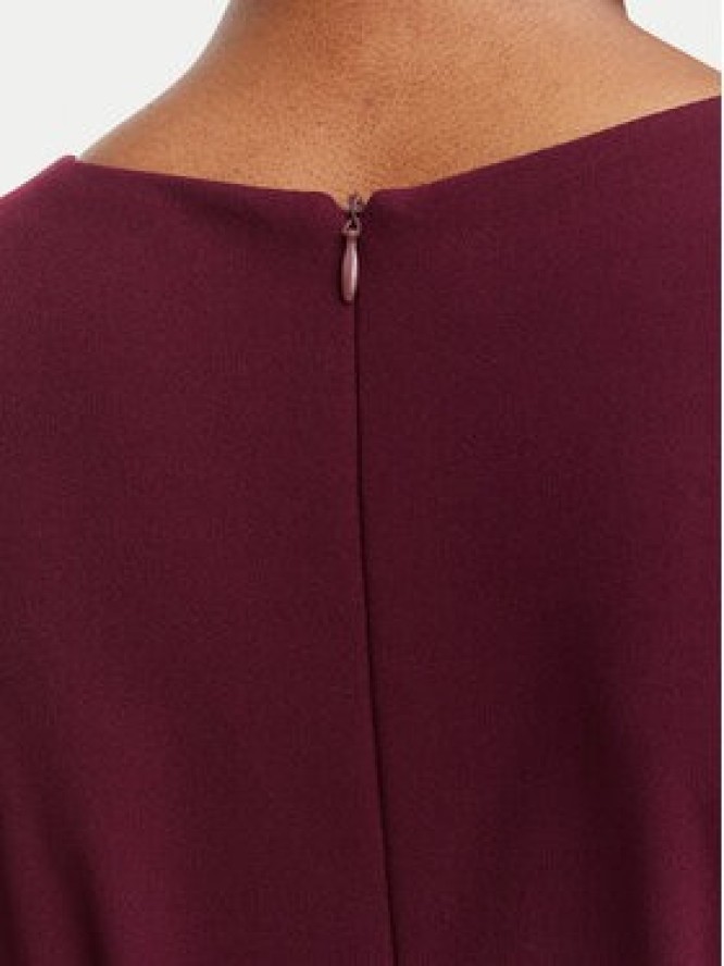 Rinascimento Sukienka koktajlowa CFC0131140003 Bordowy Regular Fit