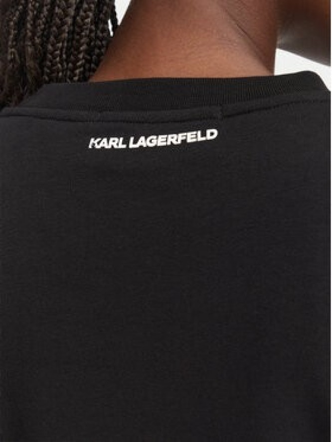 KARL LAGERFELD Bluza B3W20049 Czarny Regular Fit