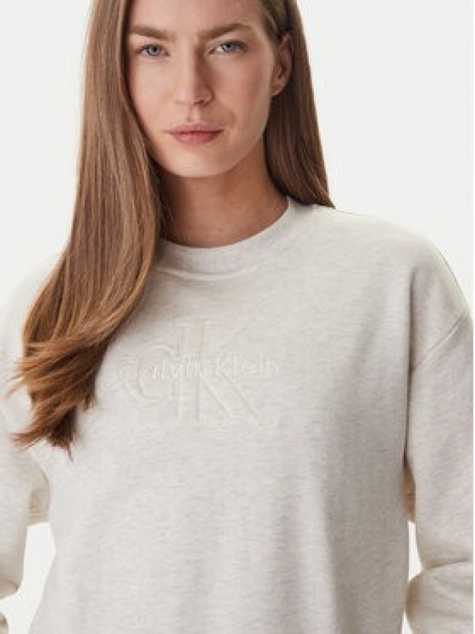 Calvin Klein Jeans Bluza LV047F204G Beżowy Regular Fit