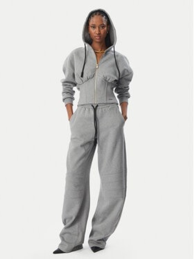 Just Cavalli Spodnie dresowe 81PAAE22 CF102 Szary Relaxed Fit