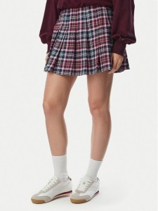 Tommy Jeans Spódnica trapezowa DW0DW23441 Bordowy Regular Fit