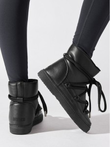 Inuikii Śniegowce Full Leather 75202-087 Czarny
