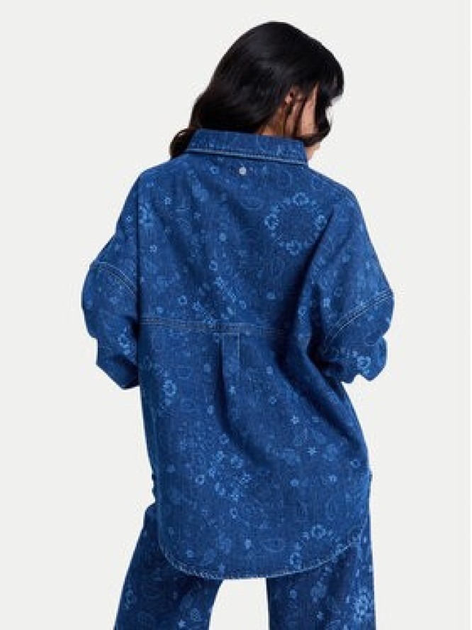 Roxy Koszula jeansowa Kick Back Washed ERJWT03750 Niebieski Relaxed Fit