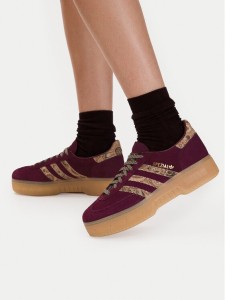 adidas Sneakersy Handball Spezial Bold KH9812 Bordowy