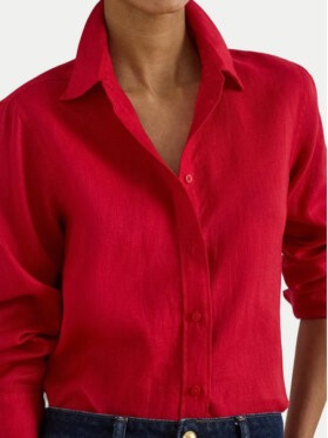 LAUREN RALPH LAUREN Koszula 200782777073 Czerwony Relaxed Fit