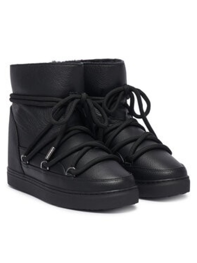 Inuikii Śniegowce Full Leather Wedge 1001.004.0092 Czarny