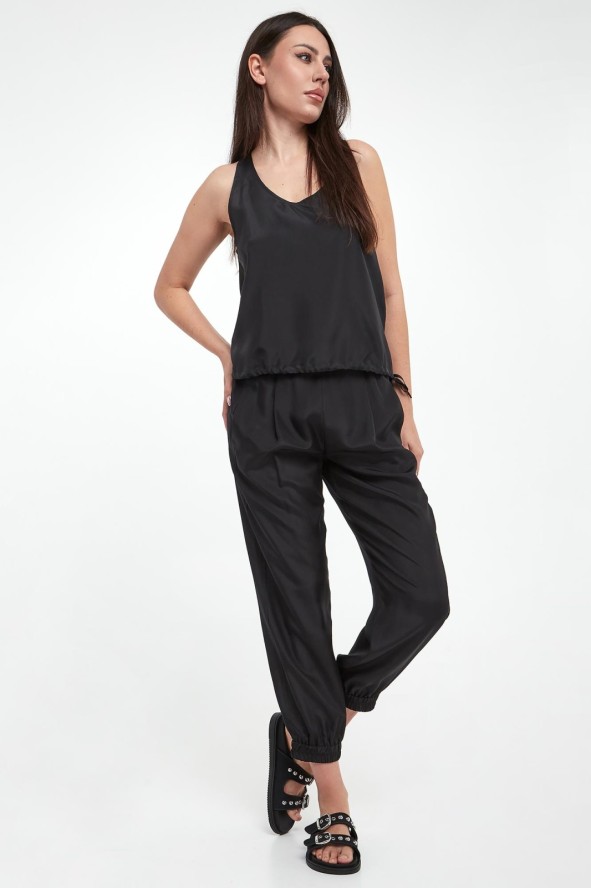 Top damski jedwabny Meana MARELLA MONOCHROME