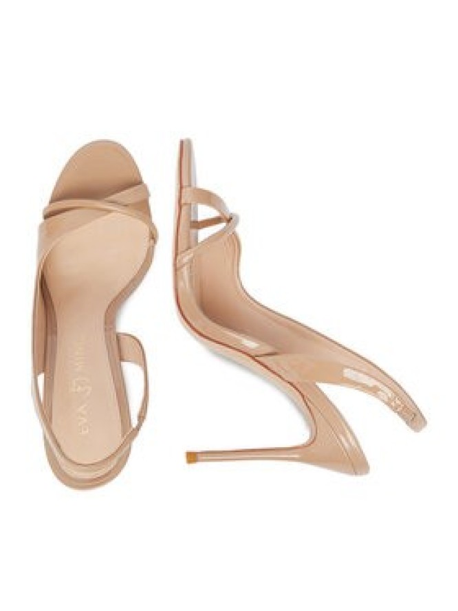 Eva Minge Sandały EO-TALIA-LT1022-201 Beżowy