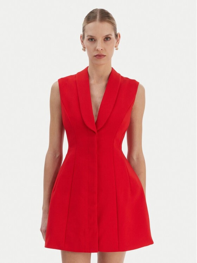 Bardot Sukienka koktajlowa Destene 59724DB Czerwony Slim Fit