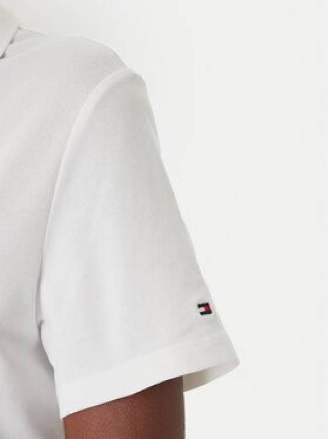 Tommy Hilfiger Sukienka codzienna WW0WW48749 Écru Regular Fit