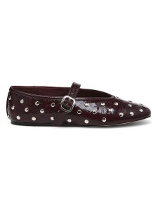 Steve Madden Skórzane baleriny w kolorze czerwonym z paskiem rozmiar: 38