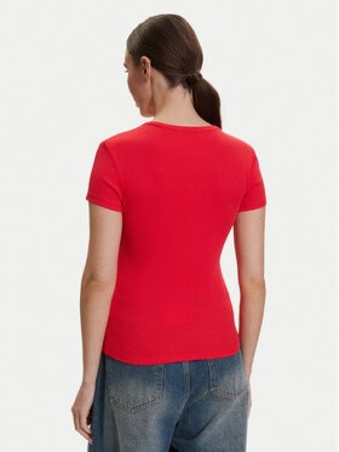 Tommy Hilfiger T-Shirt DW0DW17383 Czerwony Slim Fit