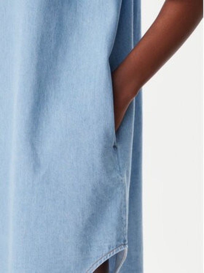 Tommy Jeans Sukienka jeansowa DW0DW20112 Niebieski Relaxed Fit