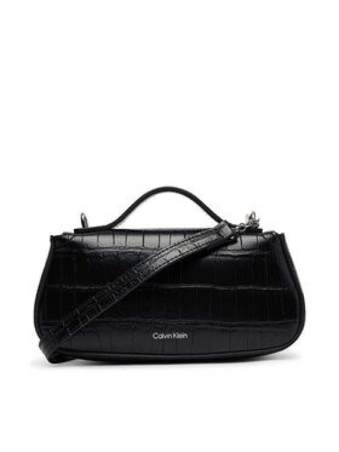 Calvin Klein Torebka Ck Croc Top Handle Bag LV04F3903G Czarny