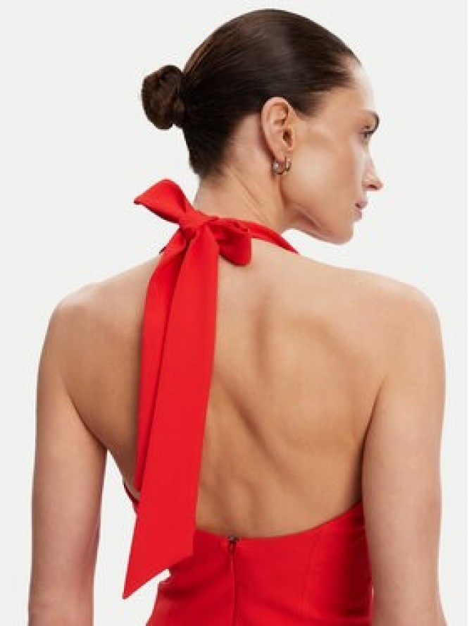 ACCESS FASHION Sukienka koktajlowa 53-3403-218 Czerwony Regular Fit