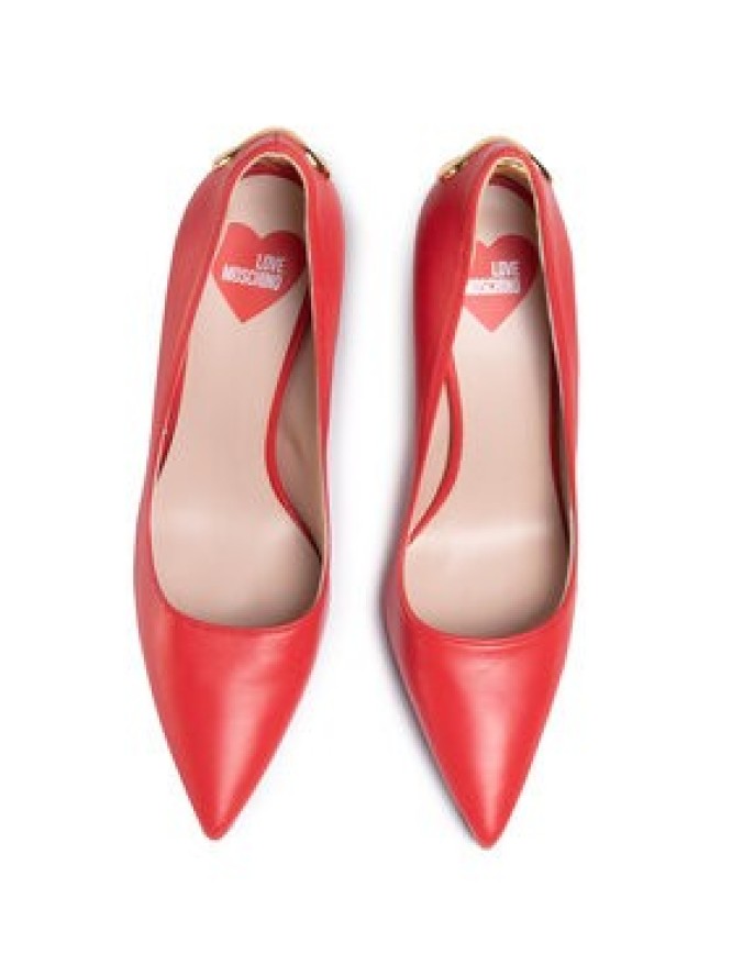 LOVE MOSCHINO Szpilki JA10199G1AIA0500 Czerwony