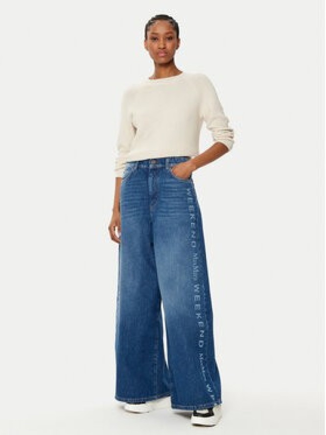 Weekend Max Mara Sweter Linz 2515361161 Écru Relaxed Fit