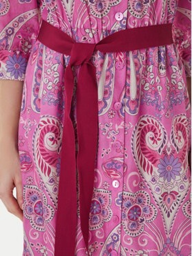 Luisa Spagnoli Sukienka koszulowa Pampa 543211 Różowy Regular Fit