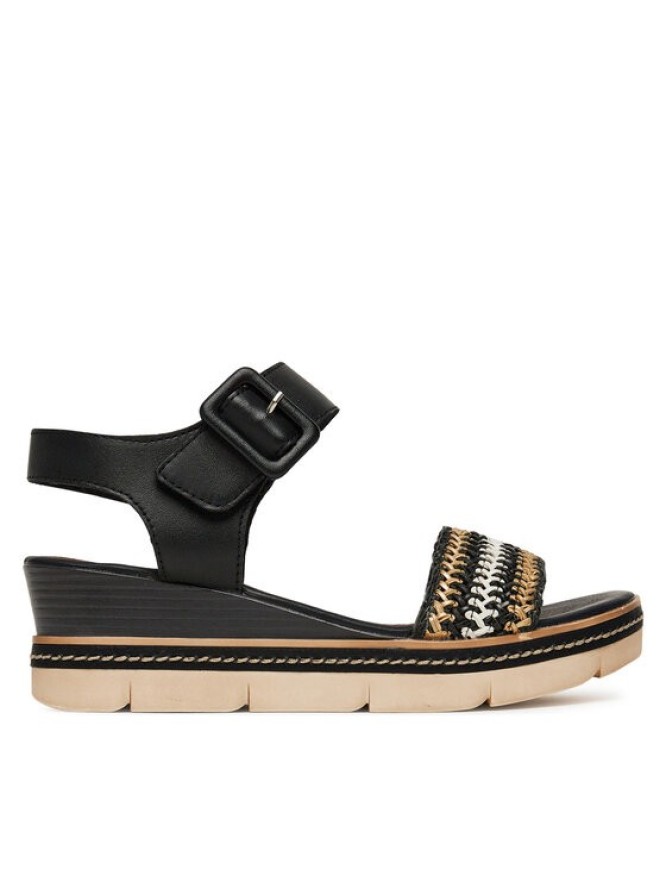 Remonte Sandały D2L55-03 Czarny