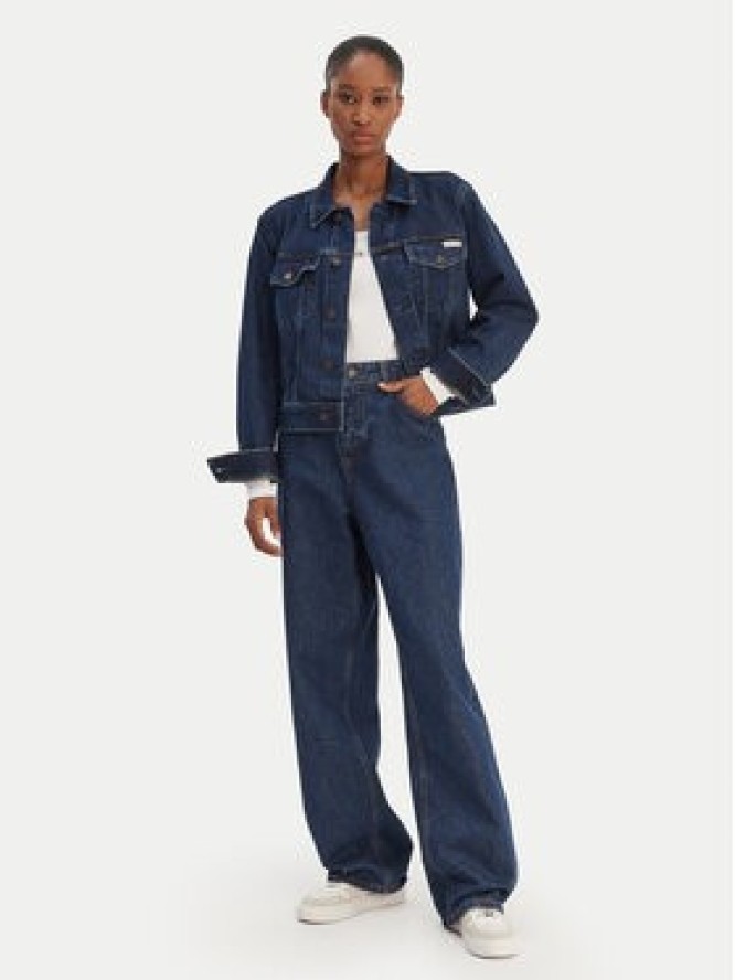 Calvin Klein Jeans Kurtka jeansowa Classic LV047E903G Granatowy Regular Fit