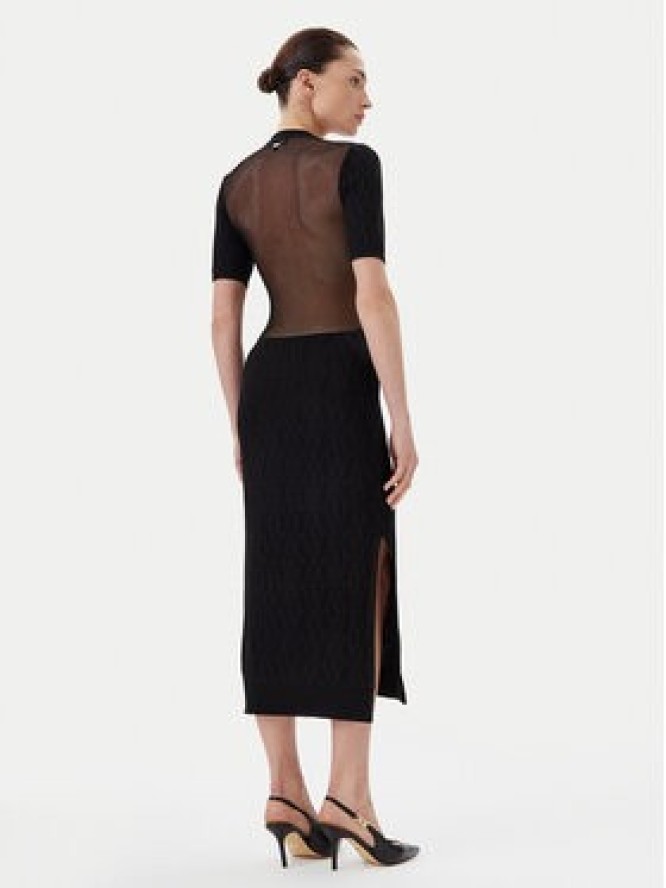 Armani Exchange Sukienka dzianinowa XW000581 AF12875 FC043 Czarny Slim Fit