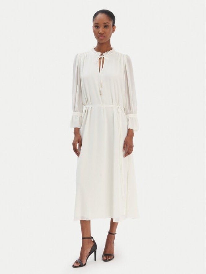 JOOP! Sukienka codzienna Dinah2 30100718 Écru Regular Fit
