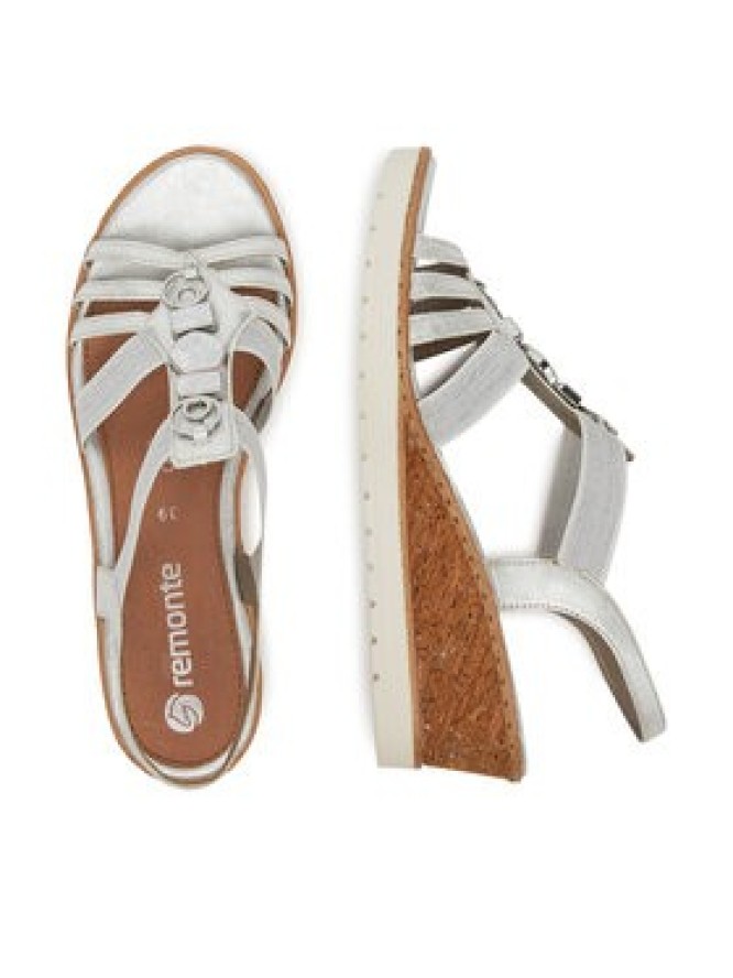 Remonte Sandały R6264-92 Srebrny