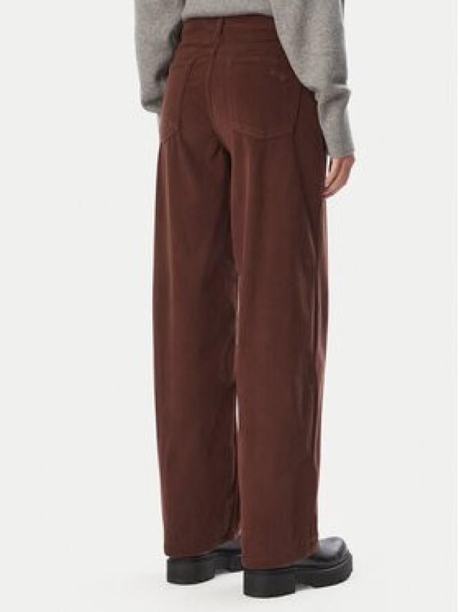 HUGO Spodnie materiałowe Hidami-1-W_B 50569803 Brązowy ciemny Relaxed Fit