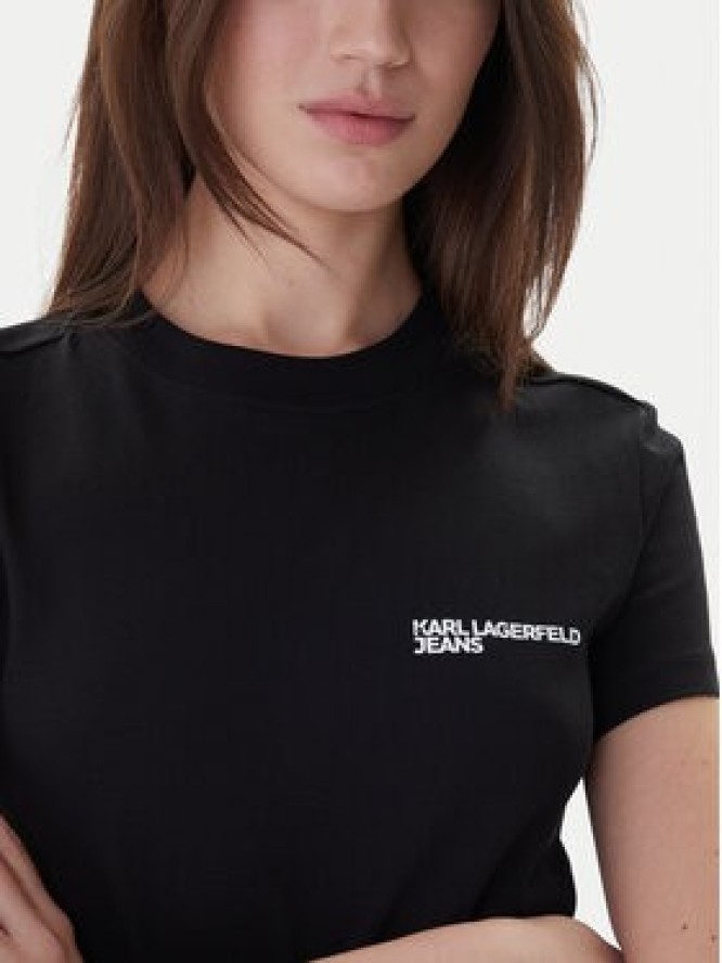 Karl Lagerfeld Jeans T-Shirt A1W17004 Czarny Slim Fit