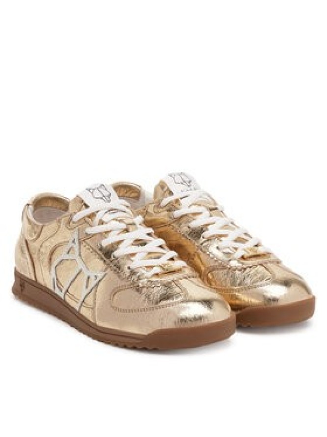 Naked Wolfe Sneakersy Exposure Crinkle Złoty