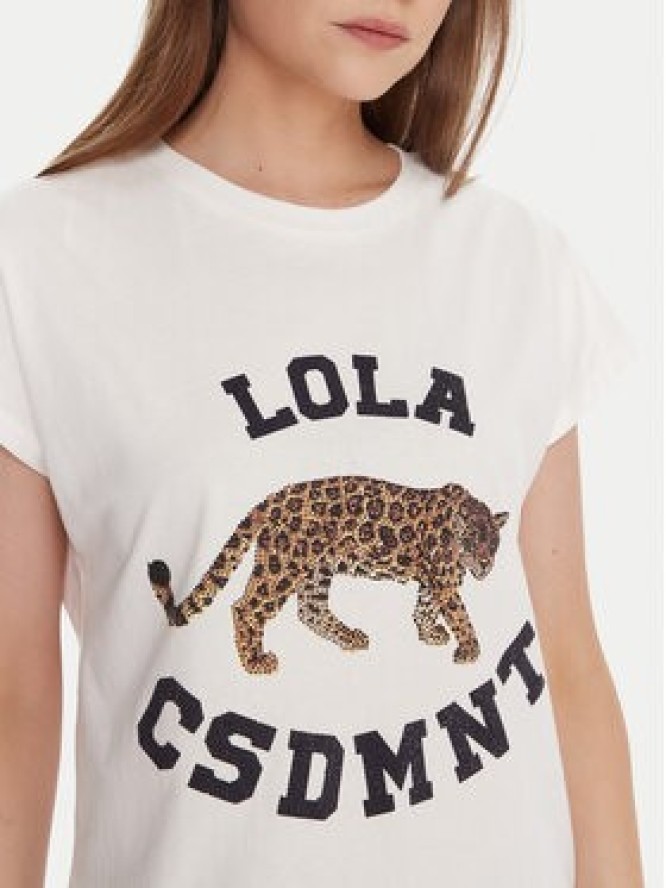 LOLA CASADEMUNT T-Shirt LF2515001 Biały Regular Fit