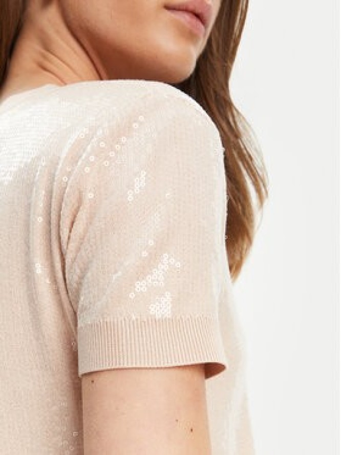 Guess Sweter W5YR21 Z3E70 Beżowy Regular Fit