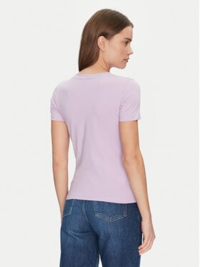 Guess Jeans T-Shirt W4YI03 J1314 Fioletowy Slim Fit
