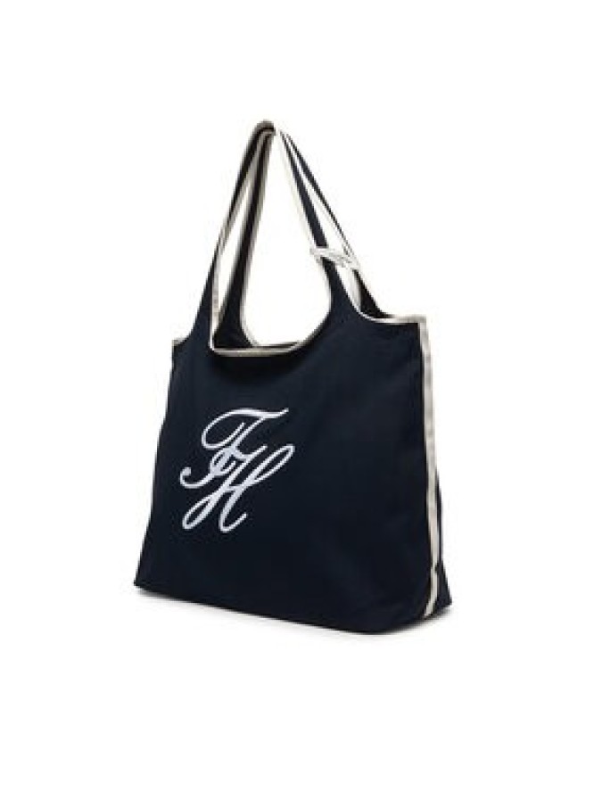 Tommy Hilfiger Torebka Th Summer Tote Canvas AW0AW18398 Granatowy