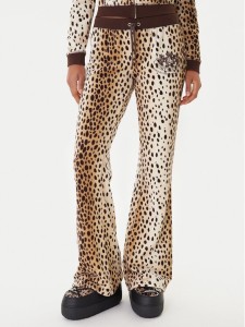 Juicy Couture Spodnie dresowe JCGBJ225013A Beżowy Regular Fit