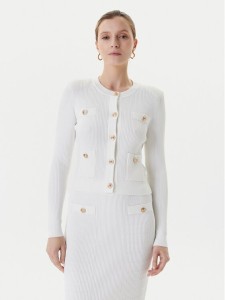Guess Kardigan W5YR09 Z0130 Biały Regular Fit