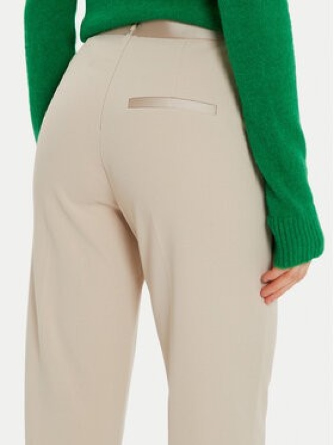 Imperial Spodnie materiałowe P3E9IAW Beżowy Flare Fit