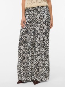 Vero Moda Spodnie materiałowe Menny 10282478 Beżowy Wide Leg