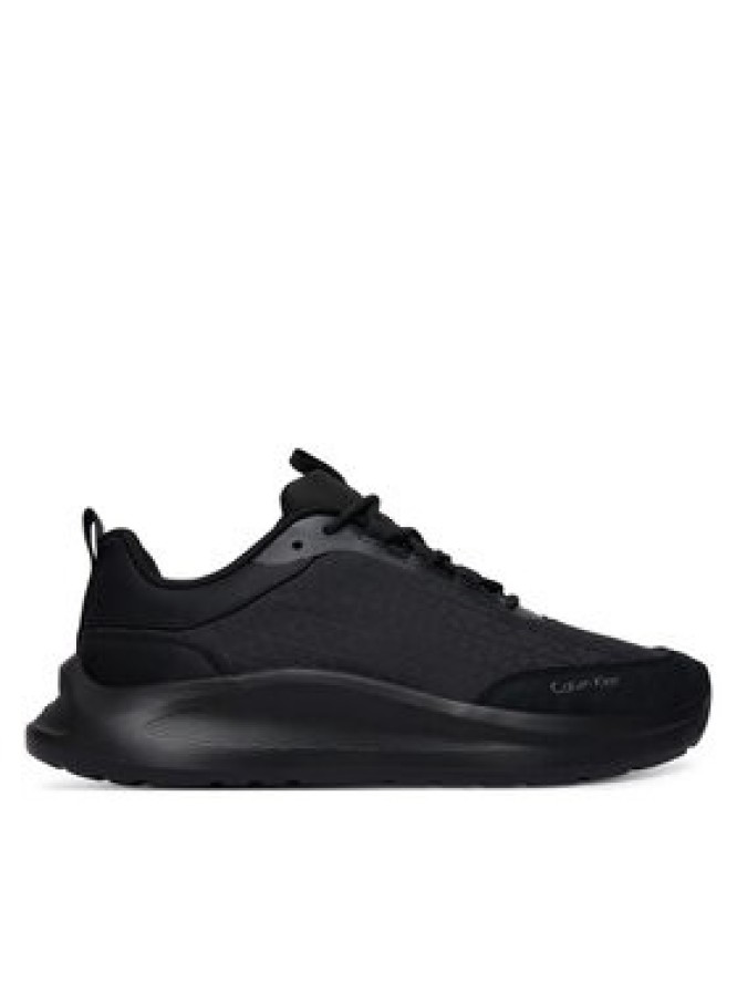Calvin Klein Sneakersy Light Eva Runn Laceup Aop HW0HW03292 Czarny