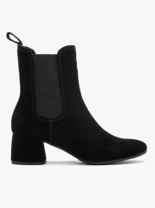 Welurowe sztyblety damskie na okrągłym obcasie