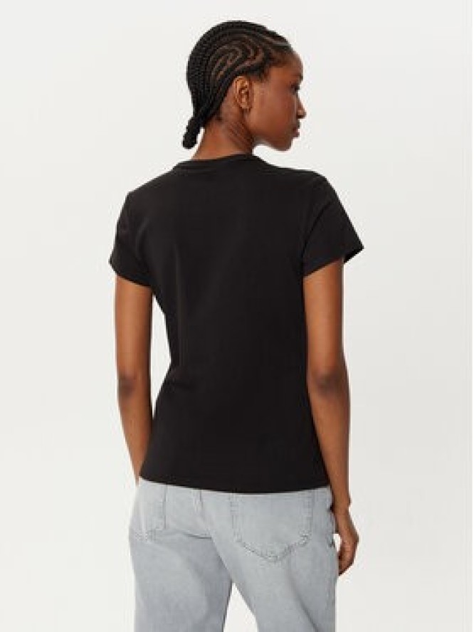 Calvin Klein T-Shirt Satin K20K207974 Czarny Regular Fit