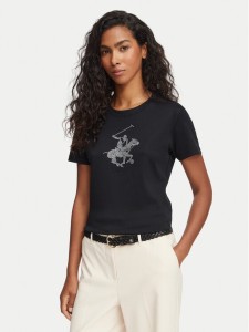 Beverly Hills Polo Club T-Shirt L1608-HR Czarny Regular Fit