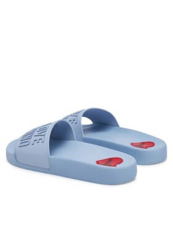 LOVE MOSCHINO Klapki JA28052G1MI15712 Niebieski