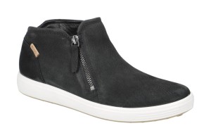Kozaki zippowane z zamszu damskie Ecco Soft 7