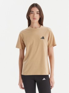 adidas T-Shirt City Tech Summer Graphic JV8600 Beżowy Regular Fit