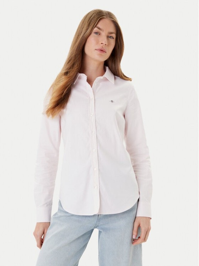 Gant Koszula Shield 4300141 Różowy Slim Fit